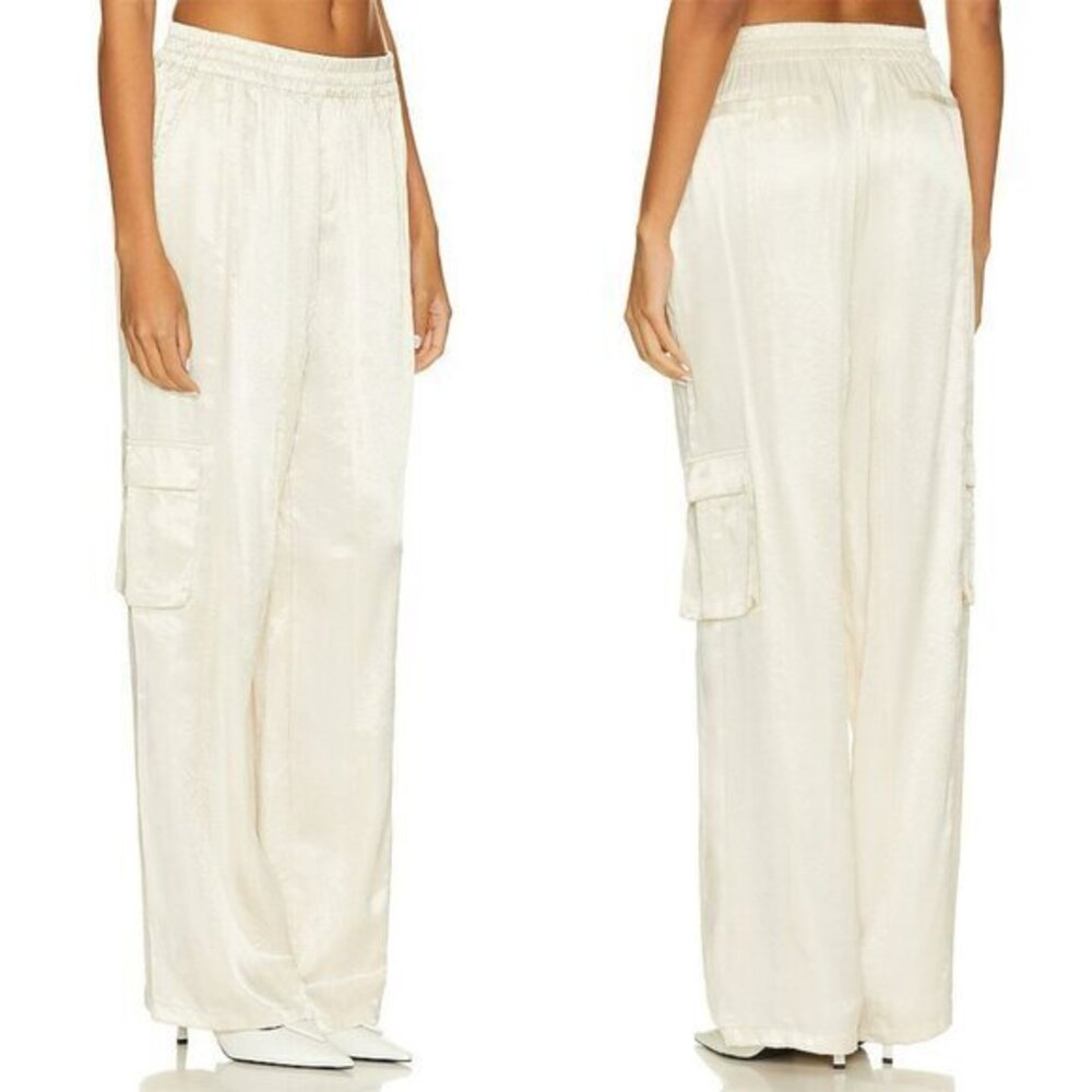 Lovers and Friends Miranda Cargo Pant in Cream